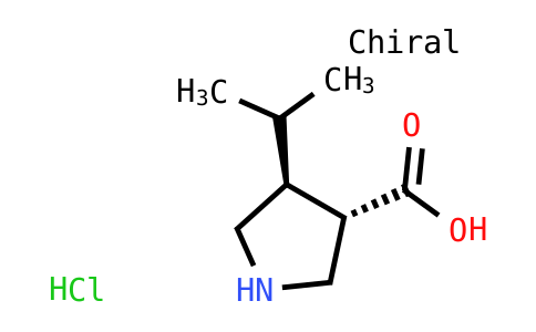 (3S,4S)-4-Propan-2-ylpyrrolidine-3-carboxylic acid hydrochloride